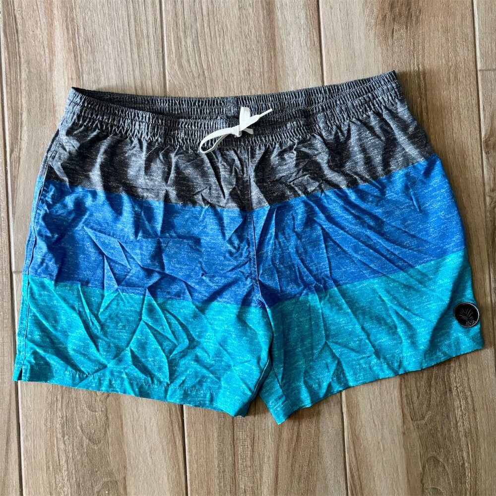 Chubbies Men's 2XL Color Block Swim Trunks Multicolor Beach Shorts